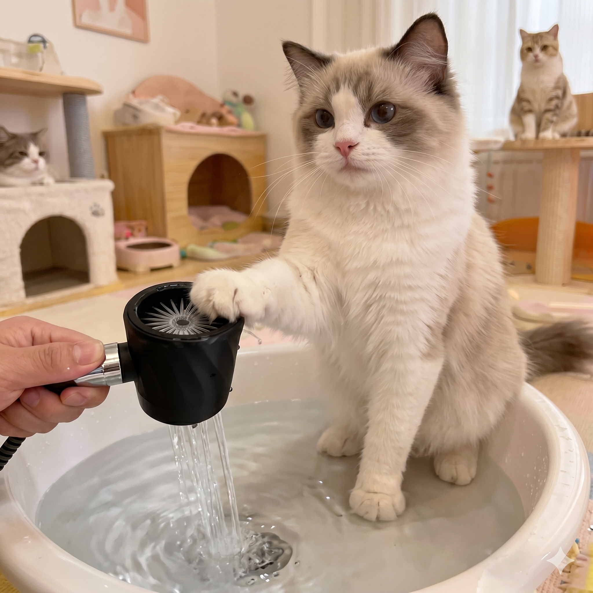 Pawly - Pommeau de douche pour laver les pattes de votre chien et de votre chat